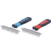 Double Row Pins Shedding and Dematting Undercoat Rake Comb for Dogs and Cats
