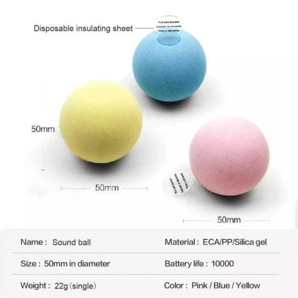 Interactive Cat Chirping Toy Ball with Cat Nip