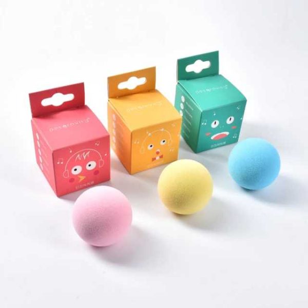 Interactive Cat Chirping Toy Ball with Cat Nip