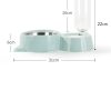 Automatic Pet Feeder and Water Dispenser, Pet Food and Water Feeder Bowls with Automatic Pet Water Bottle for Small Large Dog, Cats and Rabbits