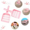 Pet Plastic Litter Scoop with Long Handle for Pets, Cats, Kittens