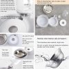 Automatic Pet Feeder and Water Dispenser, Pet Food and Water Feeder Bowls with Automatic Pet Water Bottle for Small Large Dog, Cats and Rabbits