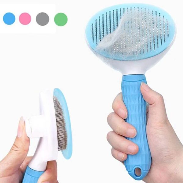High-Quality-Petsasa-Self-Cleaning-Slicker-Pet-Brush-for-Dogs-and-Cats-in-Nairobi-Petstore-Kenya-1 Self-cleaning Massage Cat Hair Comb for Pet Supplies (Pet Self Cleaning Comb)
