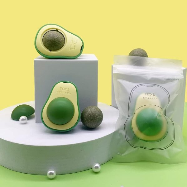 51PYvTSjRfL._SL1000_ Avocado Cat Toy Snack Ball for Cat with Catnip