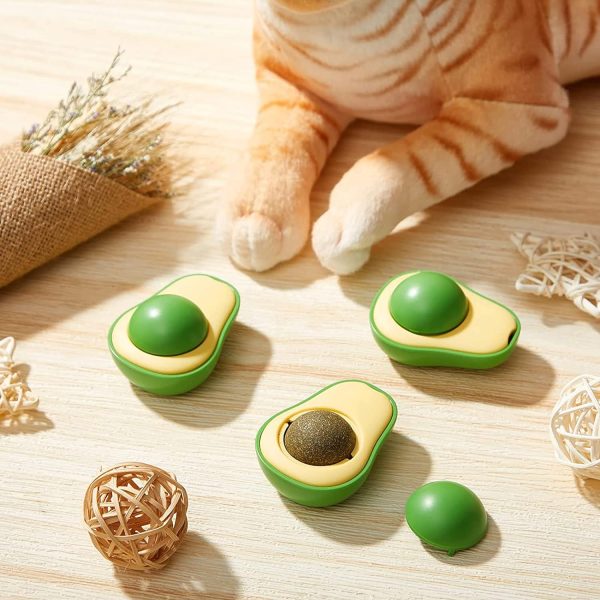 71DHsBmHmCL._AC_SL1500_ Avocado Cat Toy Snack Ball for Cat with Catnip