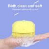 Multifunctional Silicone Body Bath Brush with Shower Gel Dispenser for adults and babies