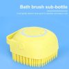 Multifunctional Silicone Body Bath Brush with Shower Gel Dispenser for adults and babies