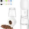Outdoor Travel Portable Pet Water Bottle with Food Container