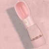Outdoor Travel Portable Pet Water Bottle with Food Container