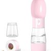 Outdoor Travel Portable Pet Water Bottle with Food Container