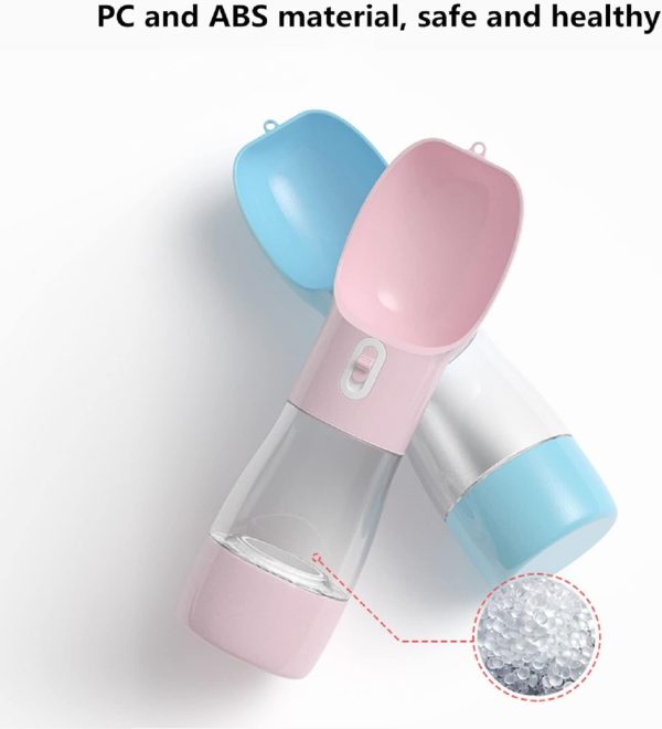 Outdoor Travel Portable Pet Water Bottle with Food Container