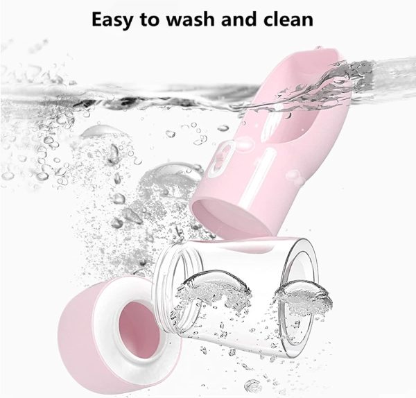 Outdoor Travel Portable Pet Water Bottle with Food Container